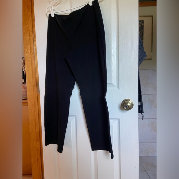✨ EILEEN FISHER Petite Black Pants | Pull-On | PM ✨ - Picture 3 of 5